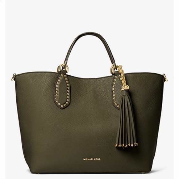 🌺MICHAEL KORS BROOKLYN LEATHER SATCHEL 🌺 - Picture 4 of 10